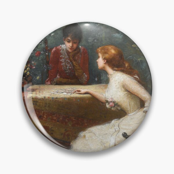 Item preview, Edouard Bisson two women ,Asking to the cards (1889)Frage an die Karten , Edouard Bisson designed and sold by TeeARTHY.