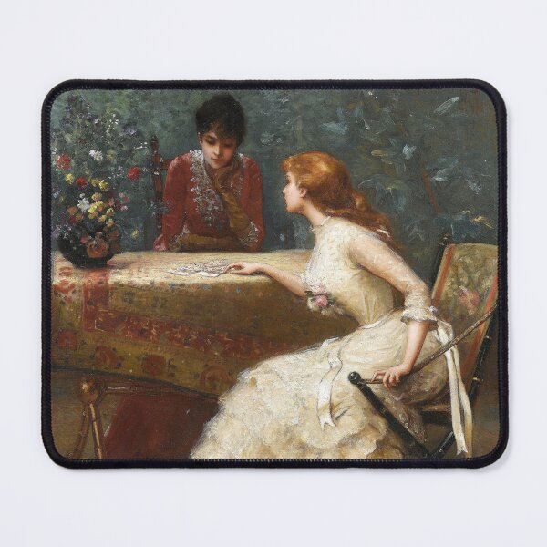 Item preview, Edouard Bisson two women ,Asking to the cards (1889)Frage an die Karten , Edouard Bisson designed and sold by TeeARTHY.