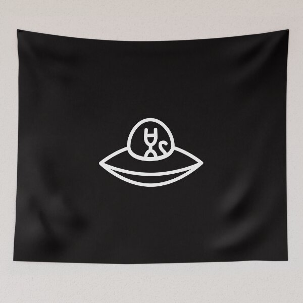 Item preview, EL CAT ALIEN black background - CAT IN OVNI - CAT IN UFO designed and sold by Francesc Xavier Carrera Güenaga.