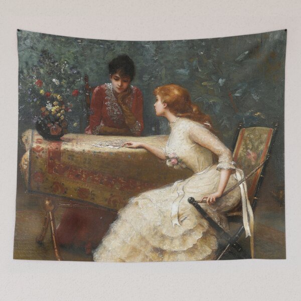 Item preview, Edouard Bisson two women ,Asking to the cards (1889)Frage an die Karten , Edouard Bisson designed and sold by TeeARTHY.