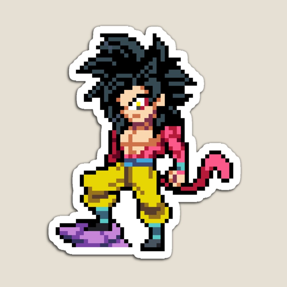 Goku Super Saiyan 4 Sticker for Sale by qalandar92