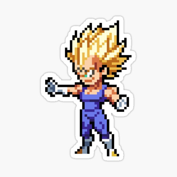 Majin Vegeta Hq Pixel Edition Sticker For Sale By Adventfan Redbubble 9139