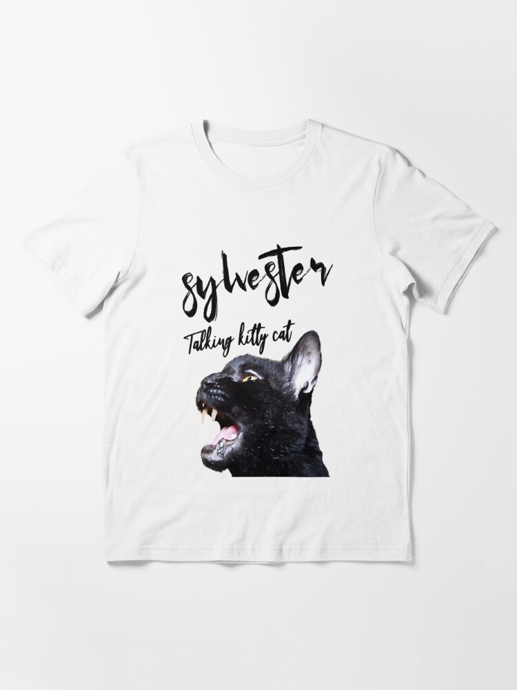 talking kitty cat t shirt