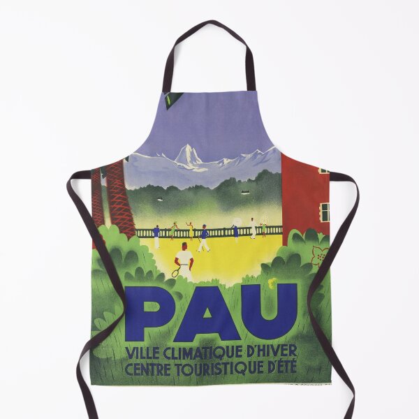 Item preview, PAU Winter Climate City, Summer Tourist Centre Vintage FRENCH Travel Poster designed and sold by retroposters.