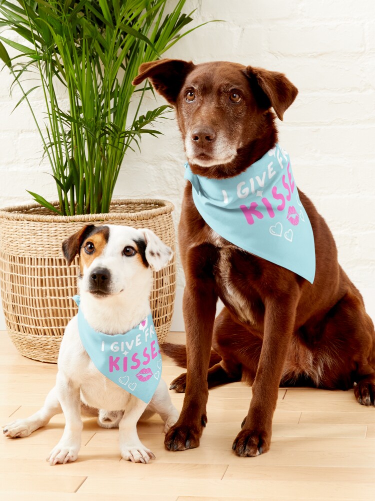 Kisses Bandana for Dogs and Other Pets 