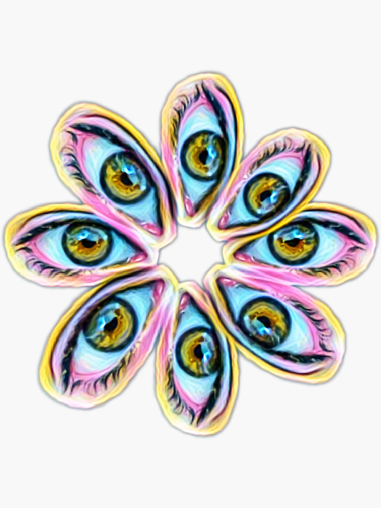 eyes flower Sticker by marjard