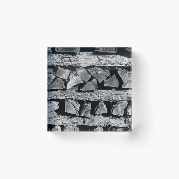 Item preview, Pile of wood in black and white designed and sold by PausePapote.