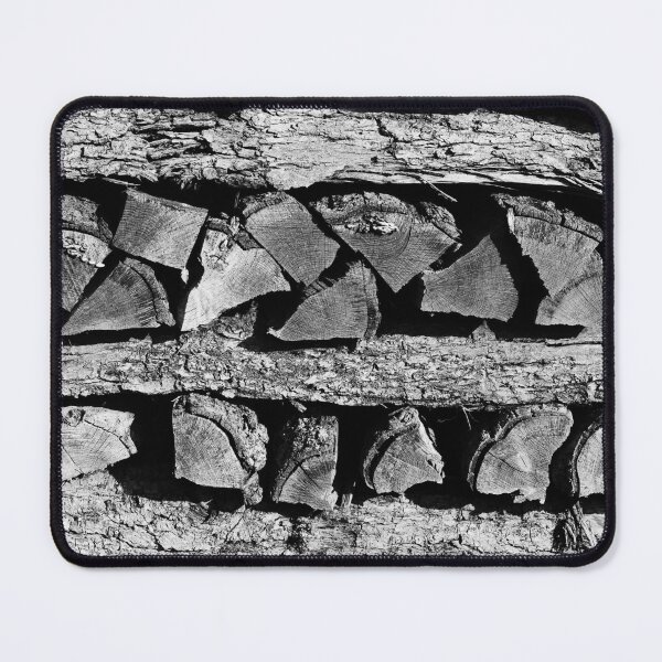 Item preview, Pile of wood in black and white designed and sold by PausePapote.