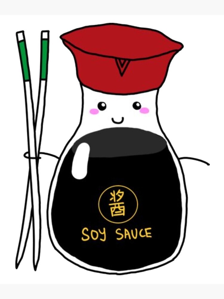 "Cute Soy Sauce Bottle" Poster for Sale by IsabelaMorrison Redbubble