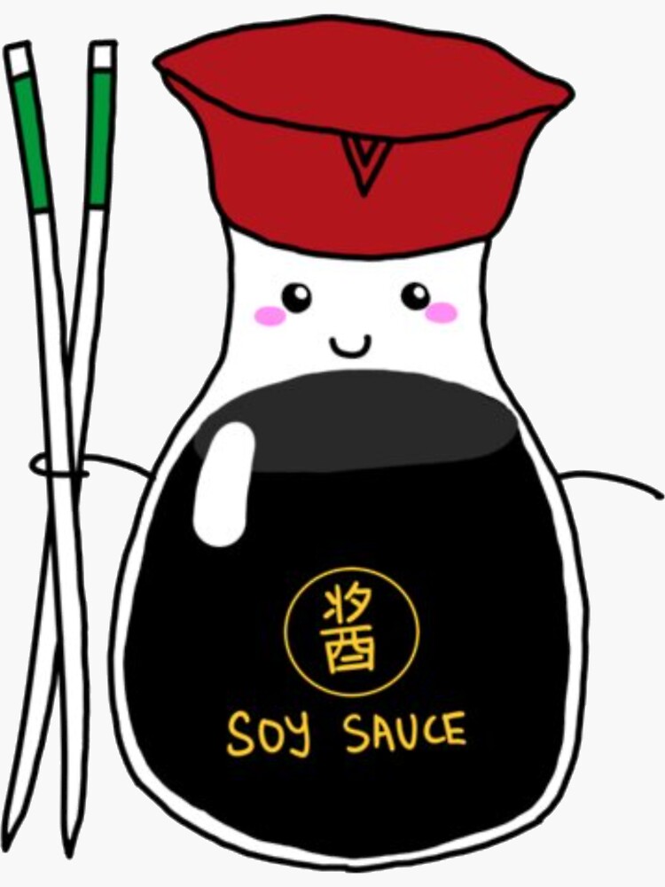 "Cute Soy Sauce Bottle" Sticker for Sale by IsabelaMorrison Redbubble