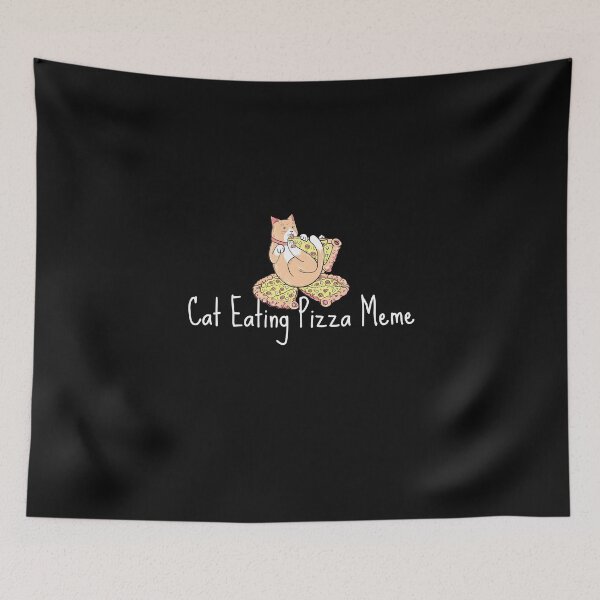 Item preview,   Cat Eating Pizza Meme designed and sold by yassminishop.