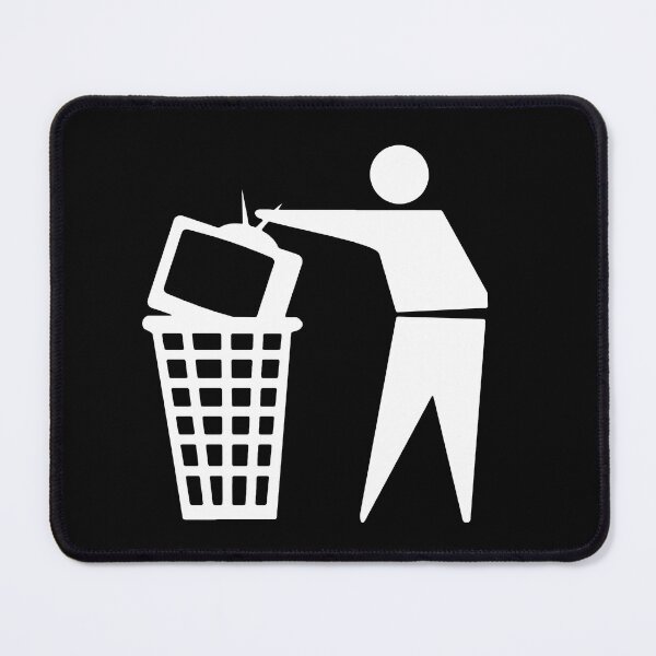 Item preview, Fake News, Trash the TV, Television in Trashcan Stop watching the news designed and sold by ArtOfRebellion.