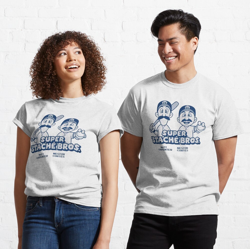 Nestor Cortes and Matt Carpenter - Super 'Stache Bros T-Shirt and