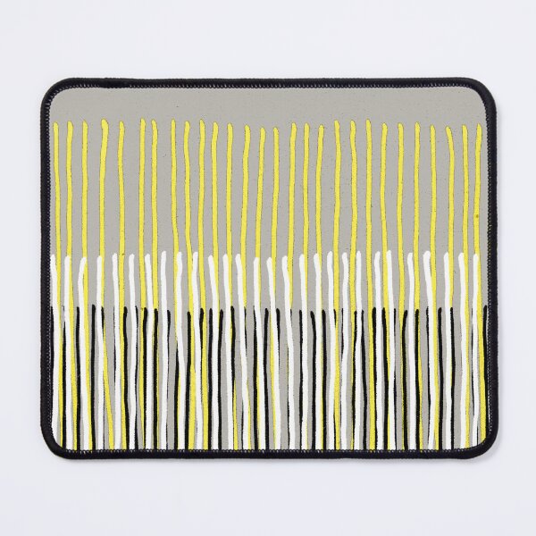 Item preview, Yellow Rising - Abstract Stripes in Yellow, Grey, Black & White designed and sold by micklyn.