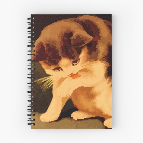 Item preview, Brown and beige kitten painting designed and sold by aapshop.