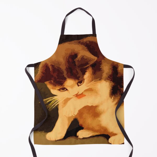 Item preview, Brown and beige kitten painting designed and sold by aapshop.