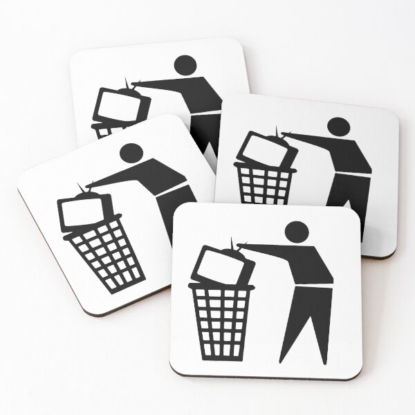 Item preview, Fake News, Trash the TV, Television in Trash can Stop watching the news designed and sold by ArtOfRebellion.