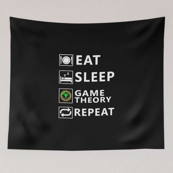 Item preview, Eat Sleep Game Theory Repeat Essential T-Shirt designed and sold by amberk1cira.