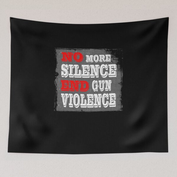 Item preview,  no more silence end gun violence designed and sold by Karam Barakat.