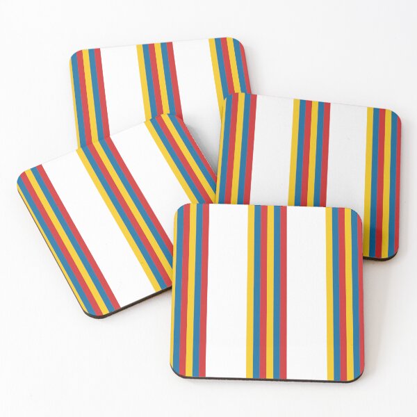 Item preview, Primary Colors Rainbow Retro Vertical Stripes Minimal Abstract  designed and sold by TalBright.