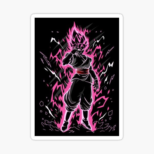 Dragon Ball Black Rose Saiyan Sticker For Sale By Davidbenson47 Redbubble 6361