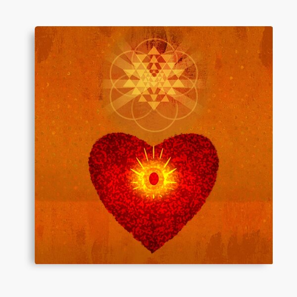 Item preview, Sri Yantra with Sacred Heart designed and sold by ZOXOFO.