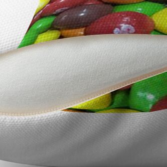 skittles plush pillow