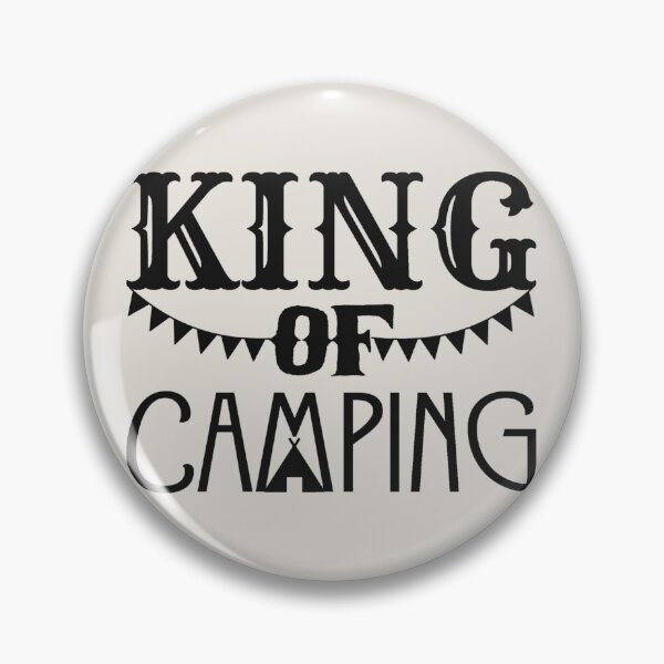 Item preview, King Of Camping Fun Camping Black Text Design designed and sold by TrulyEpoque.