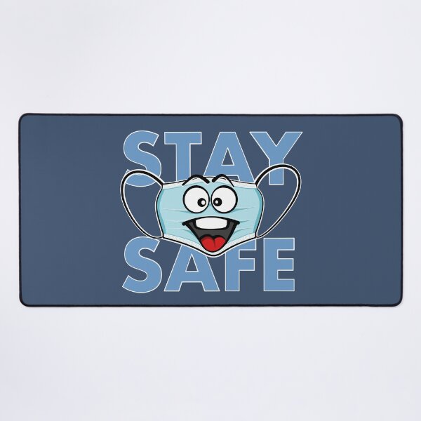 Item preview, Stay Safe ! Cartoon illustration of a mask taking care of you designed and sold by Gillillu.
