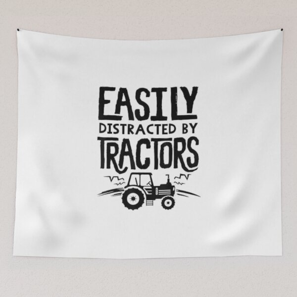 Item preview,  easily distracted by tractors, designed and sold by truewear1.