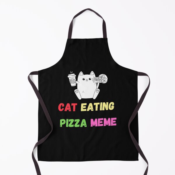 Item preview, Cat Eating Pizza Meme designed and sold by yassminishop.