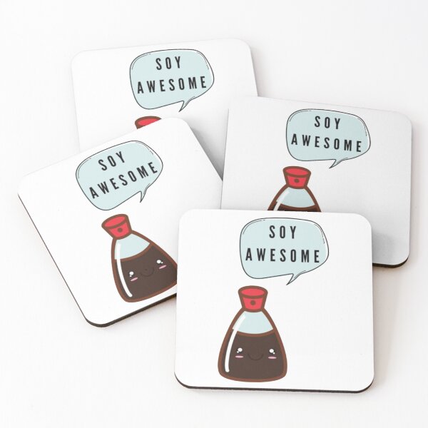 Item preview, Soy Awesome, So Awesome Food Pun designed and sold by IsabelaMorrison.