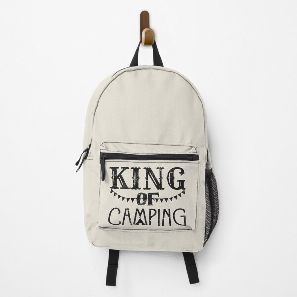 Item preview, Distressed Style King Of Camping Fun Camping Black Text Design designed and sold by TrulyEpoque.