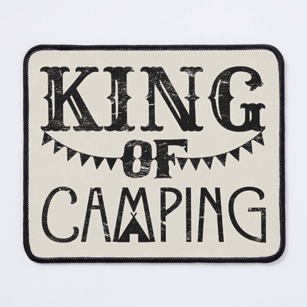 Item preview, Distressed Style King Of Camping Fun Camping Black Text Design designed and sold by TrulyEpoque.