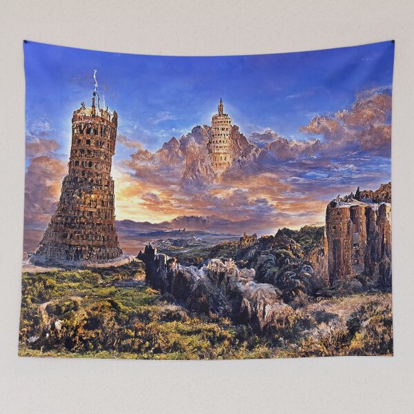 Item preview, The Valley of Towers designed and sold by AM FineArtPrints.