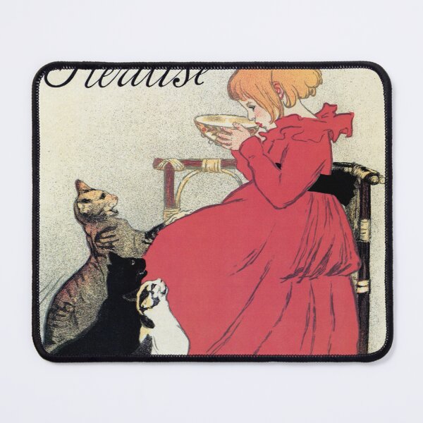 Item preview, Famous art nouveau milk advert, girl, cats, by Steinlen designed and sold by aapshop.