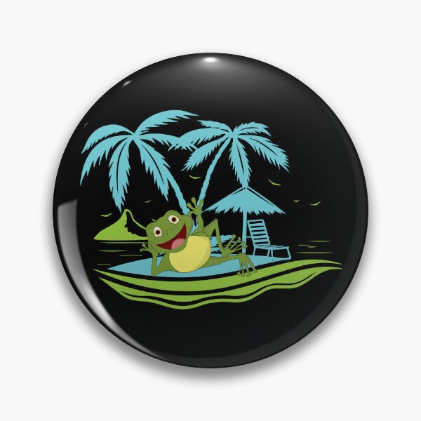 Item preview, Frog At The Beach Funny designed and sold by EIMgraphic.