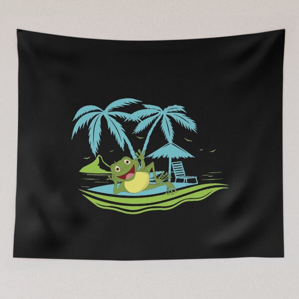 Item preview, Frog At The Beach Funny designed and sold by EIMgraphic.