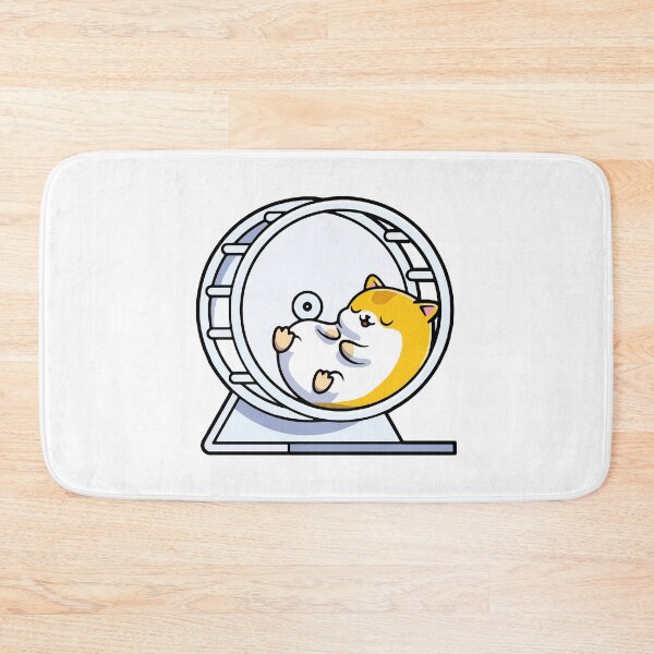 Item preview, Cute Hamster Sleeping In Wheel designed and sold by FerrenSmall.