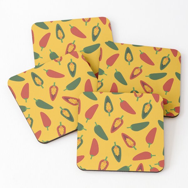 Item preview, Red and Green Chili Pattern designed and sold by Blue-Banana.