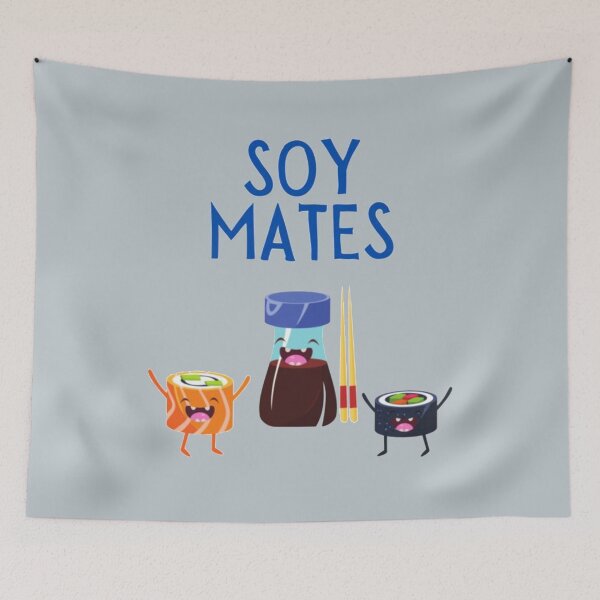 Item preview, Soy Mates, Soul Mates Food Pun designed and sold by IsabelaMorrison.