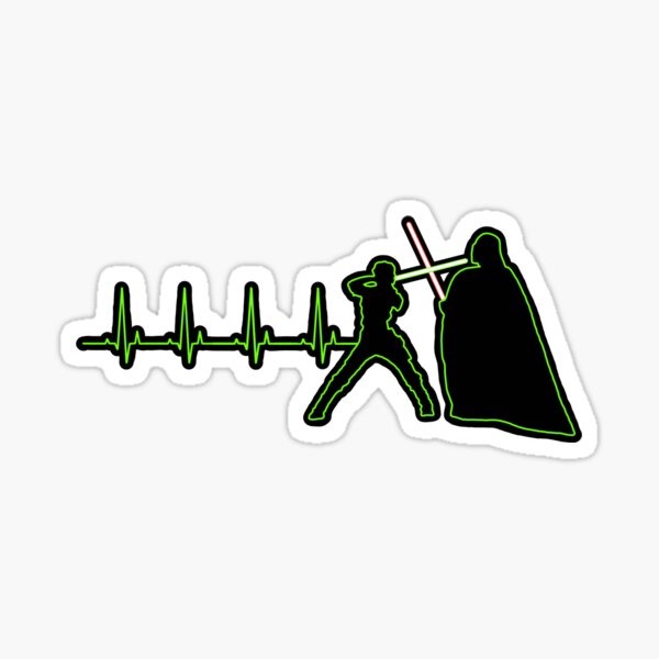 Laser sword fight! LS vs DV! Sticker