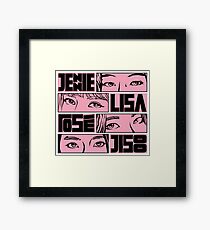 EyeD - Black Pink Framed Print