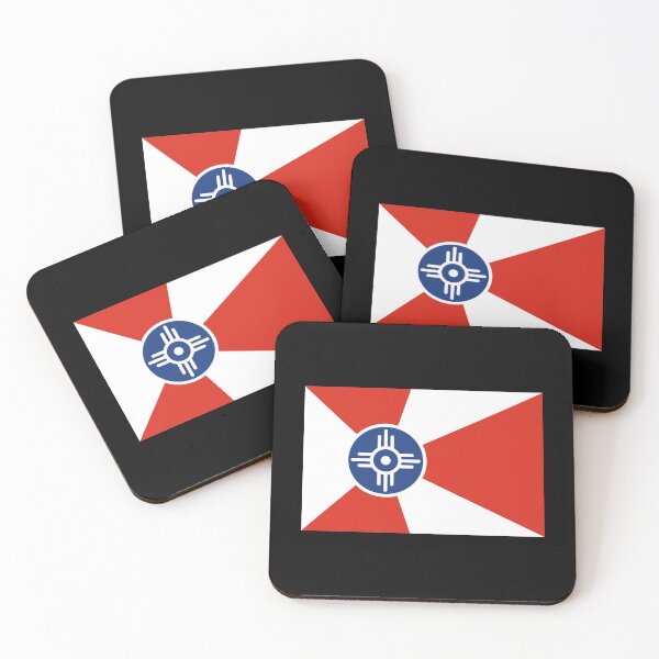 Item preview, Wichita Kansas Flag Usa T-Shirt Cell Phone Case Sticker designed and sold by veronicaab.