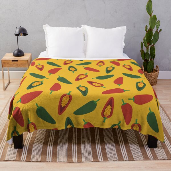 Item preview, Red and Green Chili Pattern designed and sold by Blue-Banana.