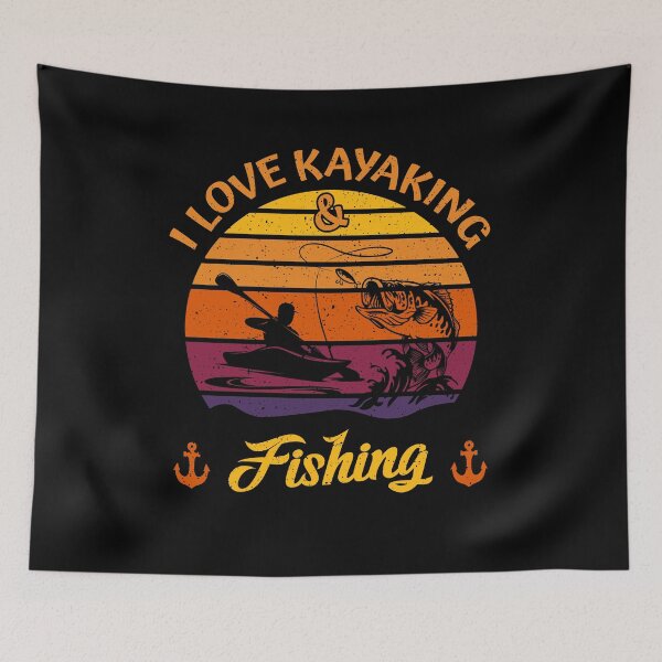 Item preview, I Love Kayaking And Fishing Canoeing Adventure  designed and sold by Shirt-Designs.