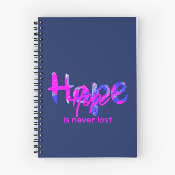 Item preview, Hope is never lost motivational quote in hot pink designed and sold by AMSonArt.