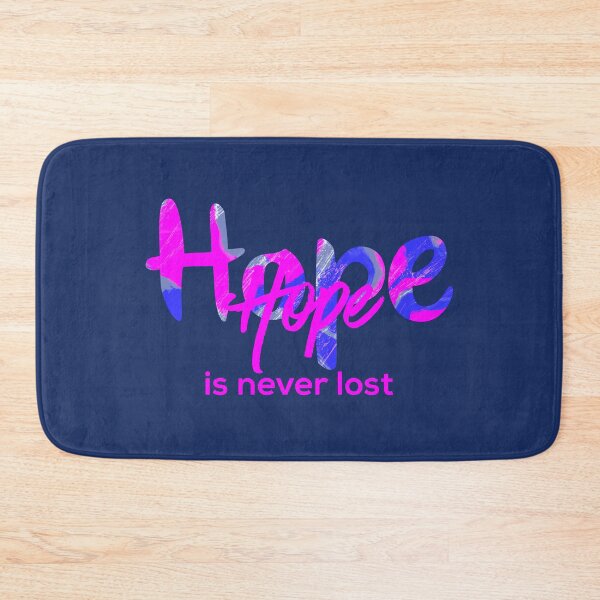 Item preview, Hope is never lost motivational quote in hot pink designed and sold by AMSonArt.