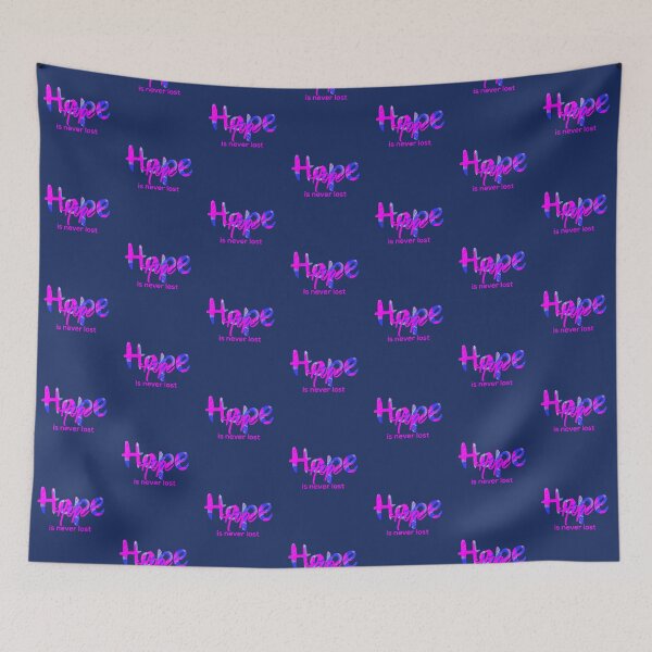 Item preview, Hope is never lost motivational quote in hot pink designed and sold by AMSonArt.