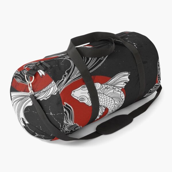 Item preview, Fish Yin Yang With Black Marble || Japanese || Koi Fish || Black And White Koi Fish designed and sold by Artw0rld.
